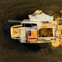 Moissonneuse à la Tour de Scay