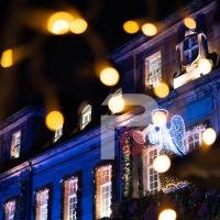 Mairie , Hotel de ville à Montbeliard  - Lumières de Noel Montbéliard
