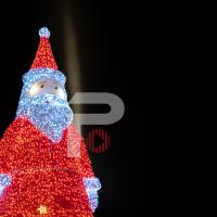 Père noel en gare de Montbéliard - Lumières de Noel Montbéliard